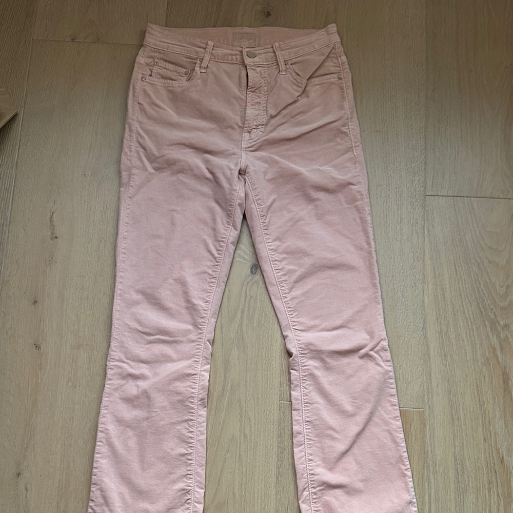 MOTHER Women's Light Pink Straight Leg Jeans